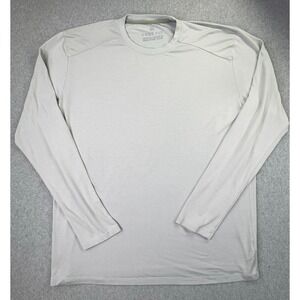 Free Fly Shirt Men's XXL Bamboo Performance Base Layer Light Grey Long Sleeve